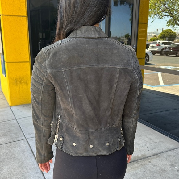 ALL SAINTS Suede Jacket - Picture 2 of 8